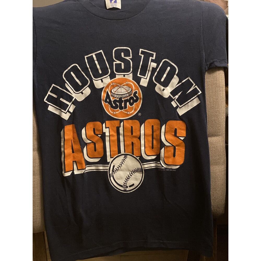 Houston Astros Vintage 1989 Logo Tshirt Single Stitch Size Small. Made In USA